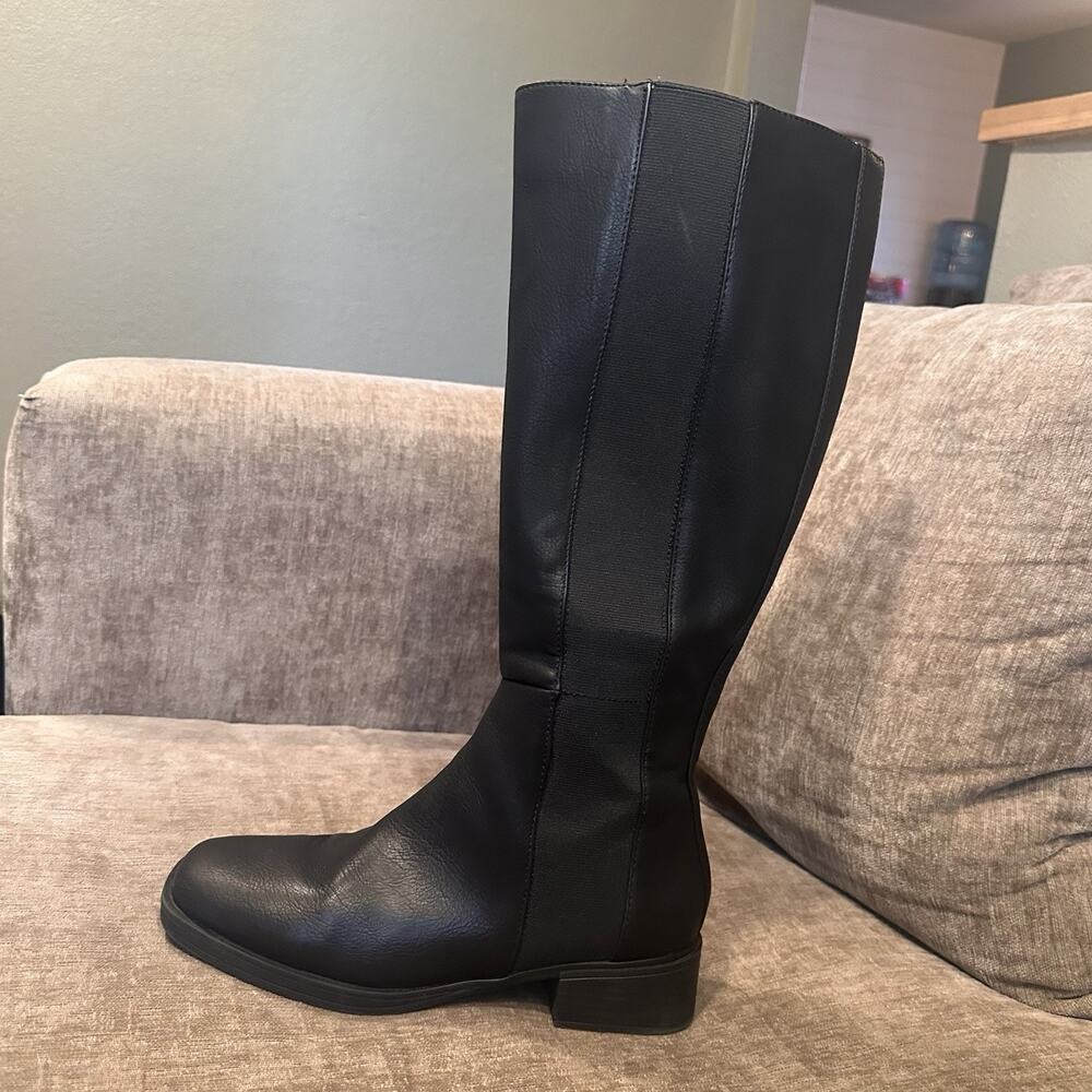 Aerosoles Women's Knee High Boots Size 9M Black Full Zip